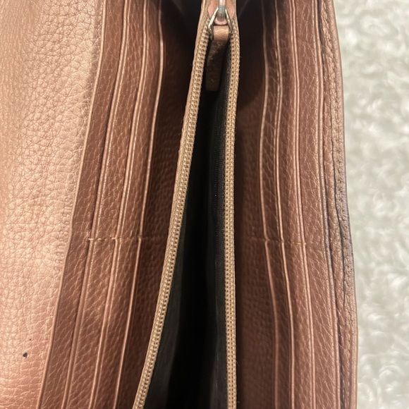 Gucci Beige GG Canvas and Leather Flap Wallet - Picture 9 of 12